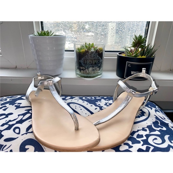 ALDO Sandals 7.5 Silver Sandals Silver Shoes - Picture 5 of 13